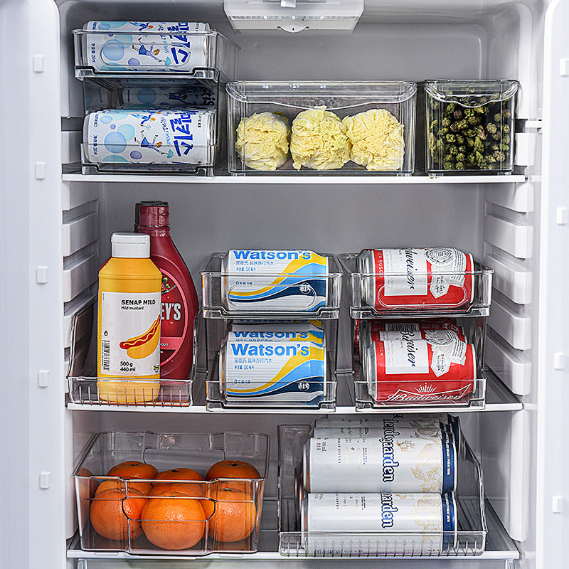 2-Tier Rolling Refrigerator Soda Cans Organizer