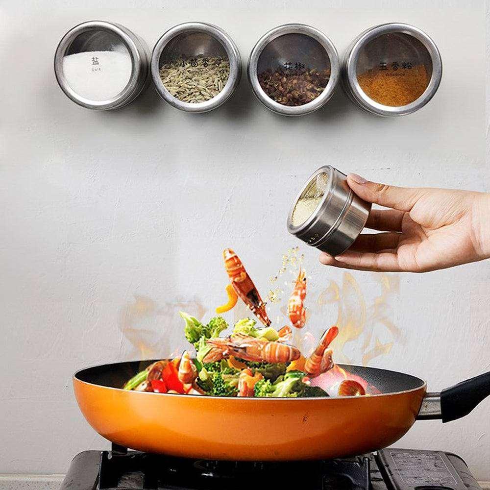 Easy Pour Magnetic Spice Tins
