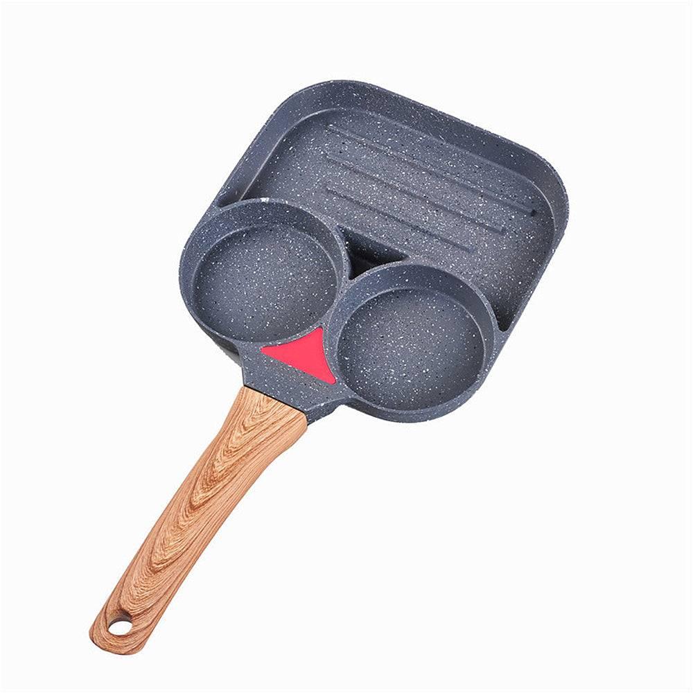 2/4 Holes Non Stick Egg and Steak Frying Pan