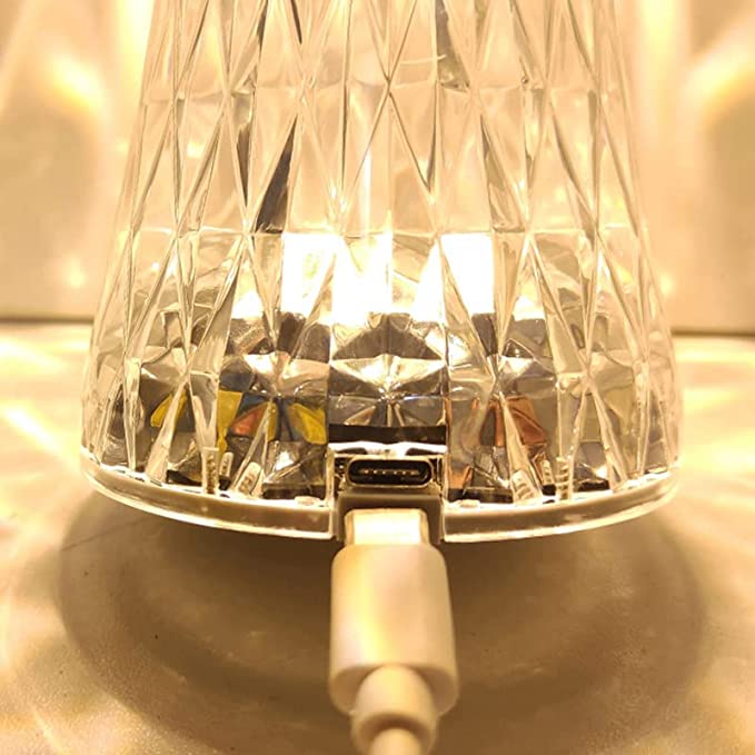 Small Waist Crystal Diamond Table Lamp