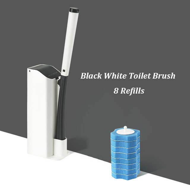 Replaceable Toilet Cleaning Brush Set