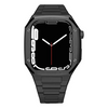 Stainless Steel Case + Strap / Silica Band For Apple Watch