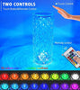 Lámpara de mesa de cristal recargable con control táctil
