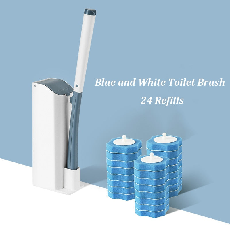 Replaceable Toilet Cleaning Brush Set