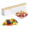 Magnetic Refillable Plastic Wrap Dispenser With Cutter