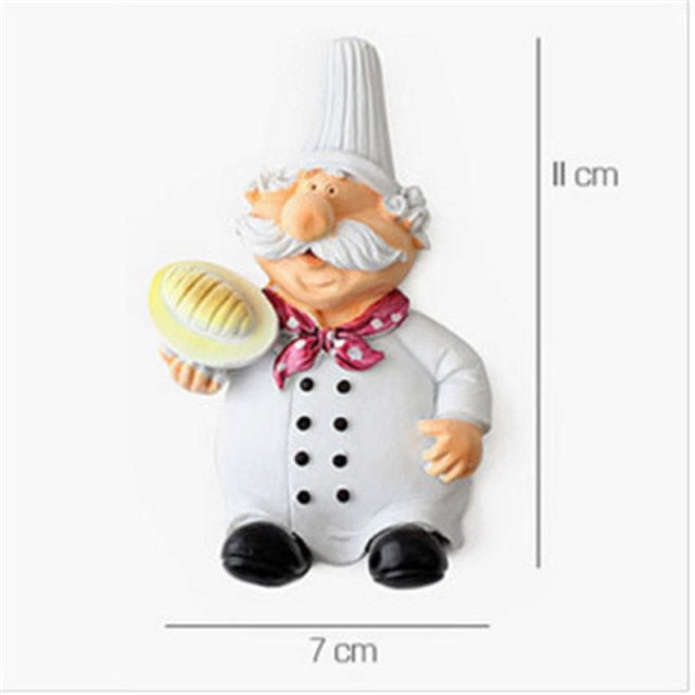 Cute Chef Wall-mounted Wire Plug Holder