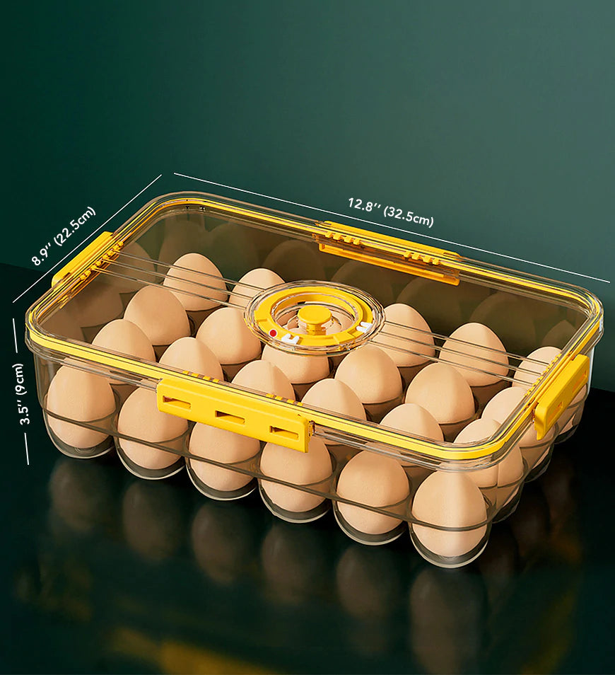 Smart Seal Timer Eggs Container