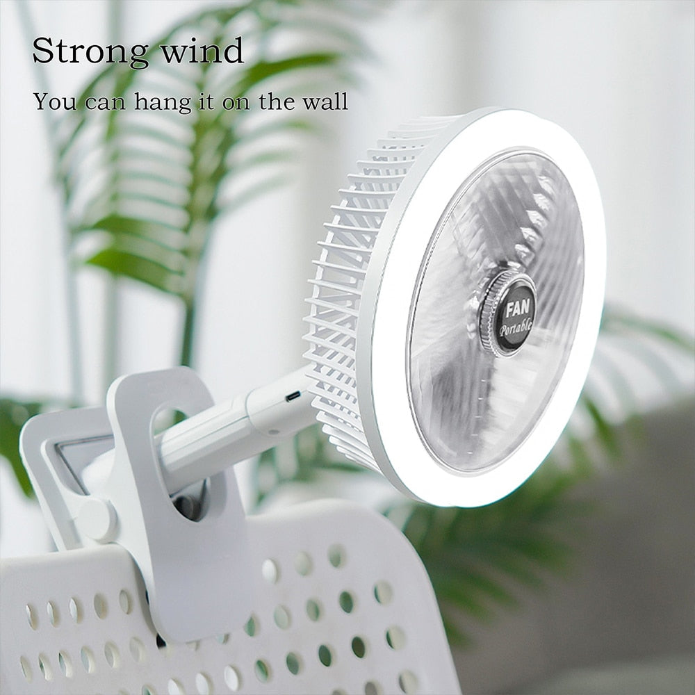 Foldable USB Rechargeable Air Cooling Fan