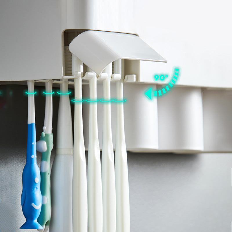Wall-mounted Toothbrush Holder Storage Rack