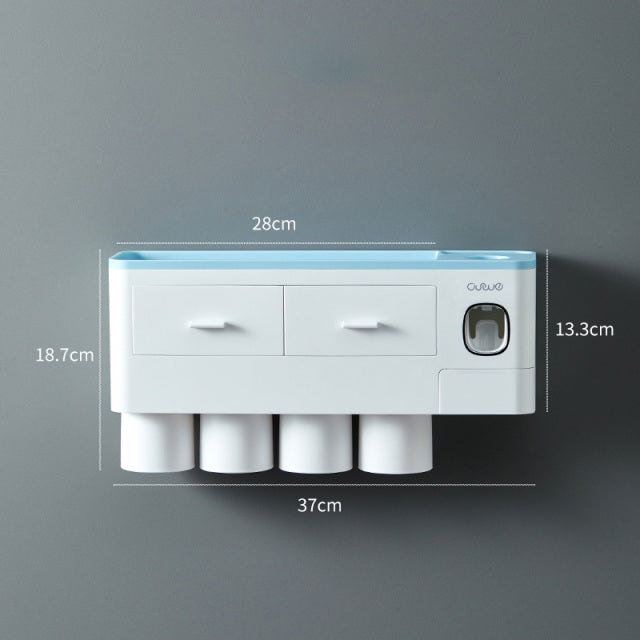 Wall-mounted Toothbrush Holder Storage Rack