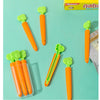 Clip de cierre de bolsa de comida de zanahoria de dibujos animados de 5 piezas