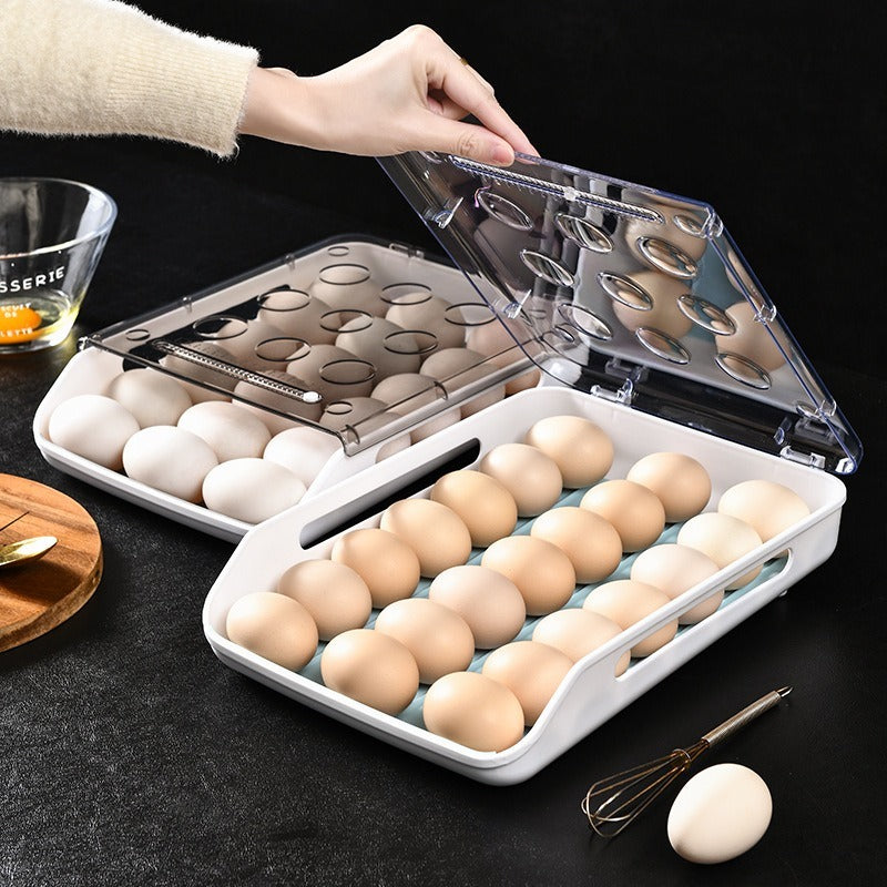 Transparent Rolling Style Egg Storage Tray