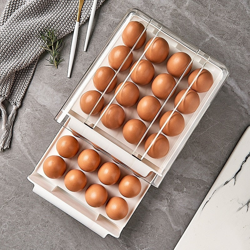 32 Grid Refrigerator Egg Storage Boxes