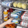 Load image into Gallery viewer, 2-Tier Rolling Refrigerator Soda Cans Organizer